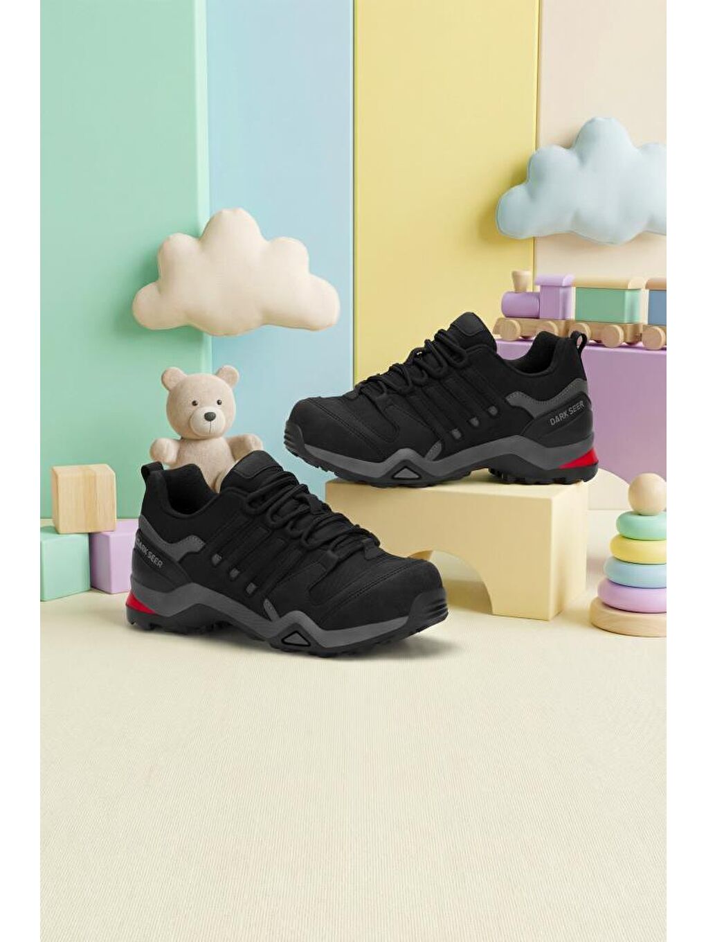 Siyah Montana Günlük Erkek Çocuk Outdoor Trekking Günlük Bot 2025-2