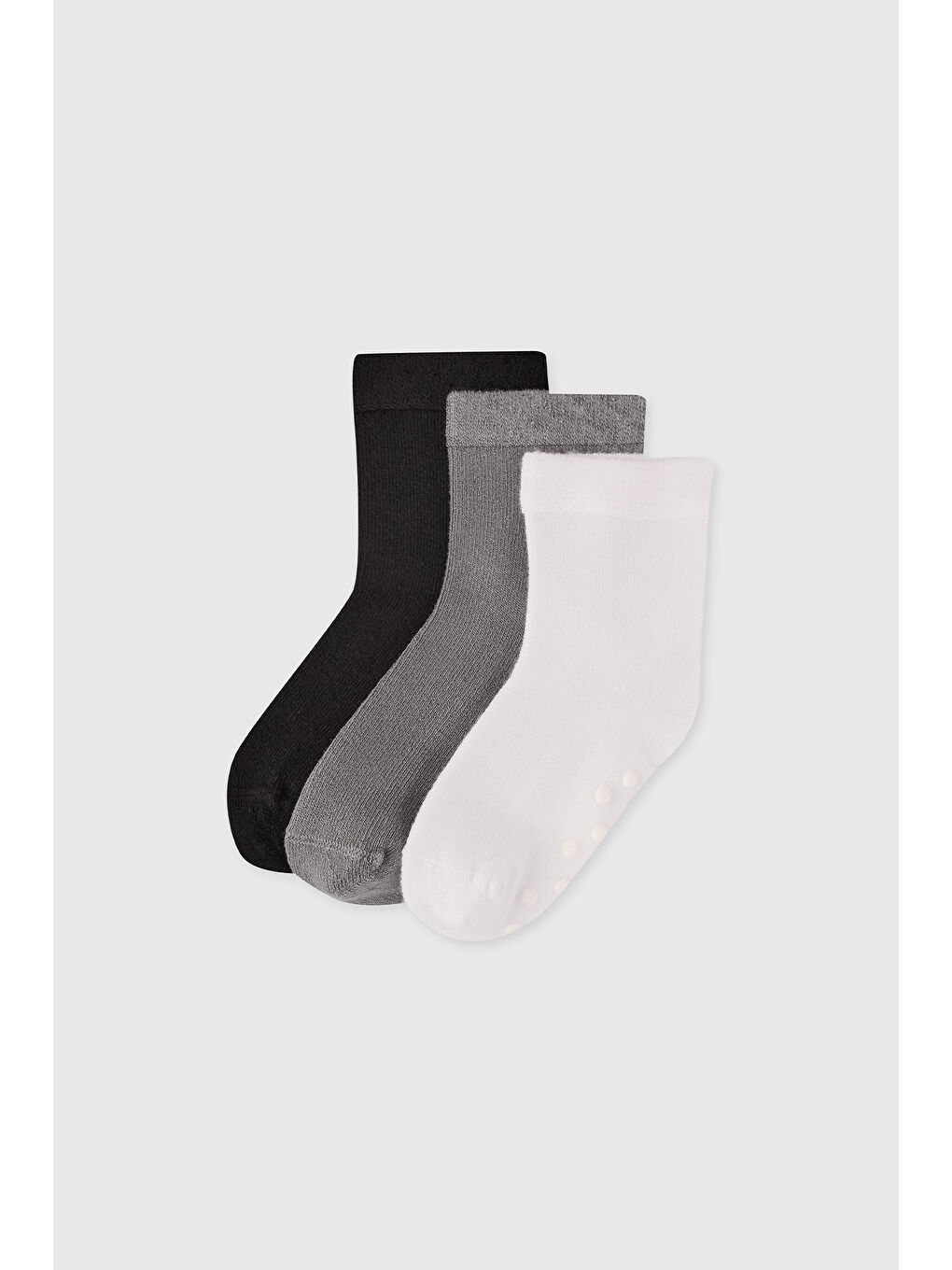 Karışık Unisex Bebek 3'lü Soket Çorap Seti-1