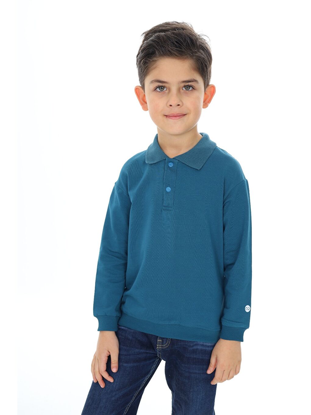 Petrol Erkek Çocuk Baskılı Tişört-2