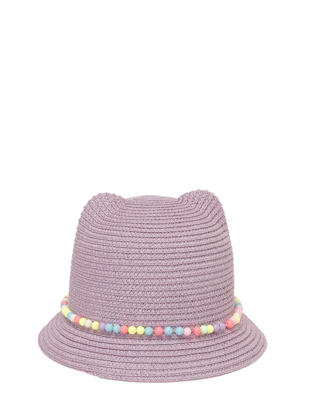 Mor SUNNY STRAW-G 5FX Lila Kız Çocuk Hasır Şapka-1
