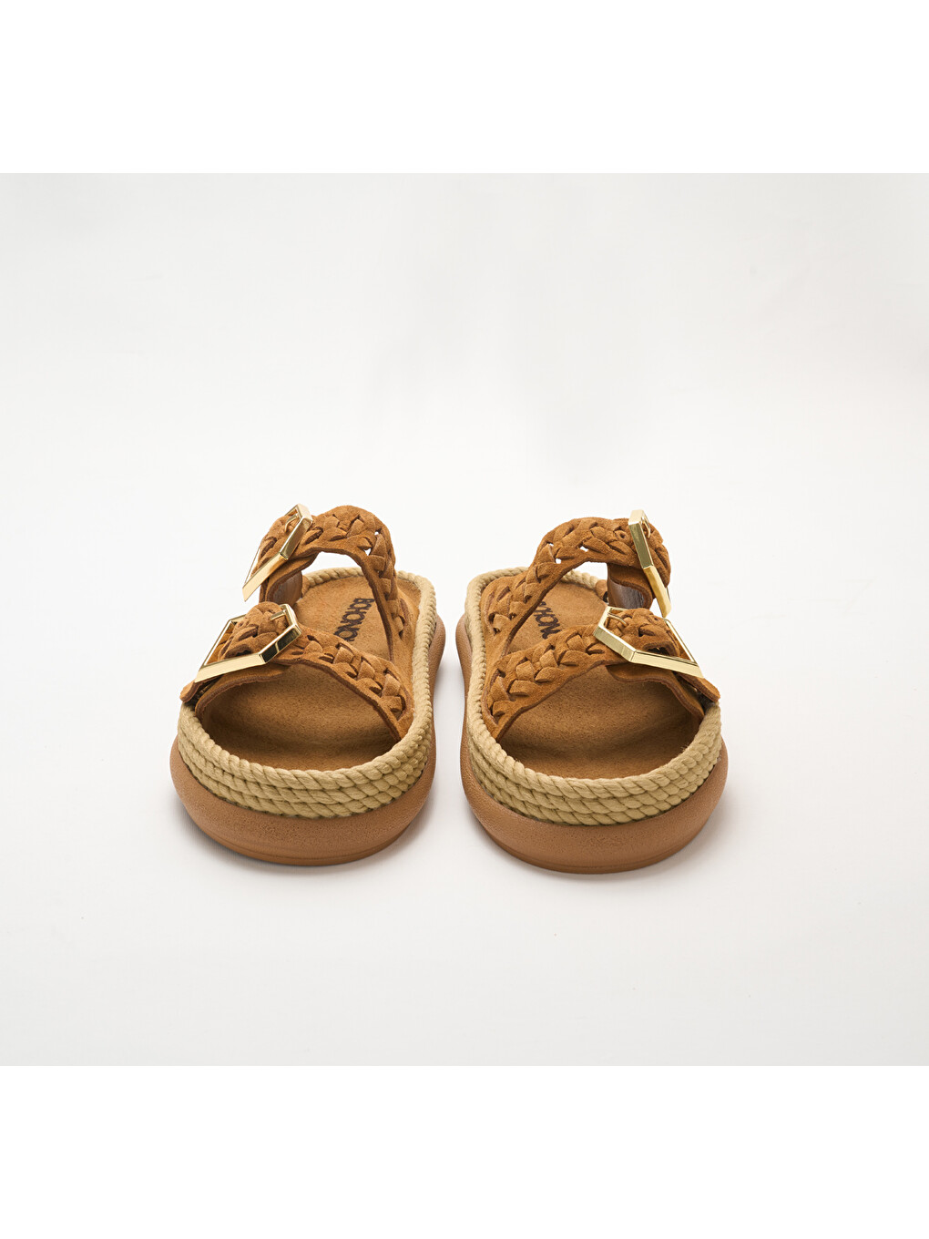 Kahverengi SYDOR12-22022 Sydney Örgü Kadın Terlik Taba-2