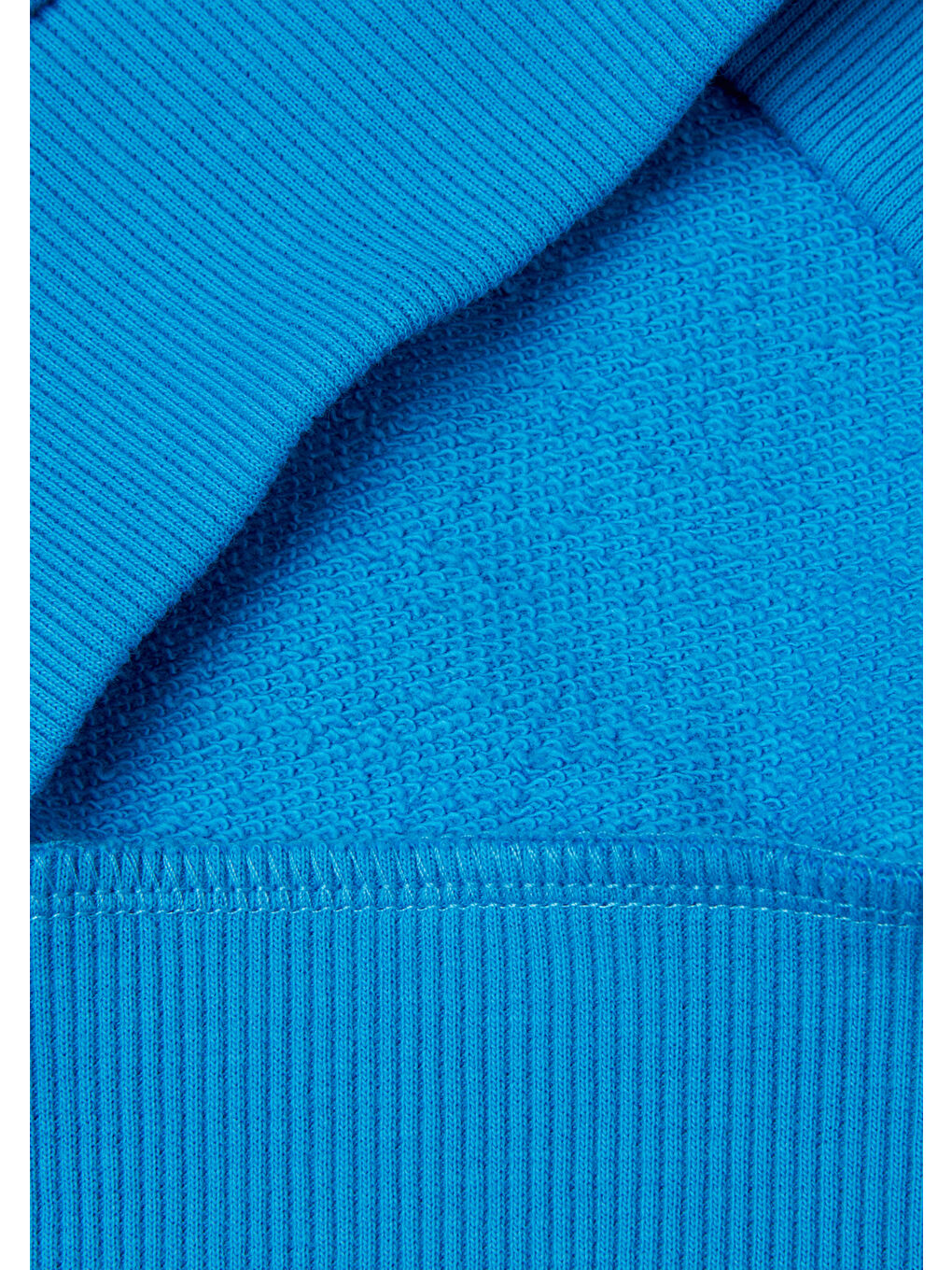 Erkek Çocuk Mavi % 100 Pamuk  Oversize Stranger Things Ön-Arka Baskılı Sweatshirt-2