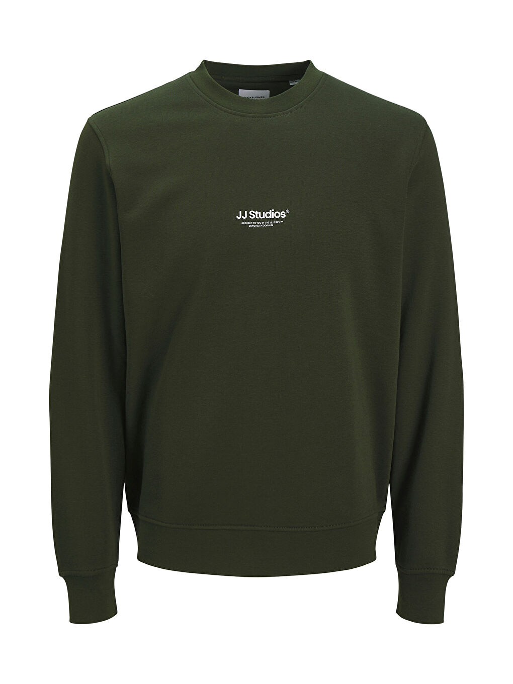 Yeşil Essentials Jjesoho Pamuklu Regular Fit Bisiklet Yaka Sweat 12278791-4