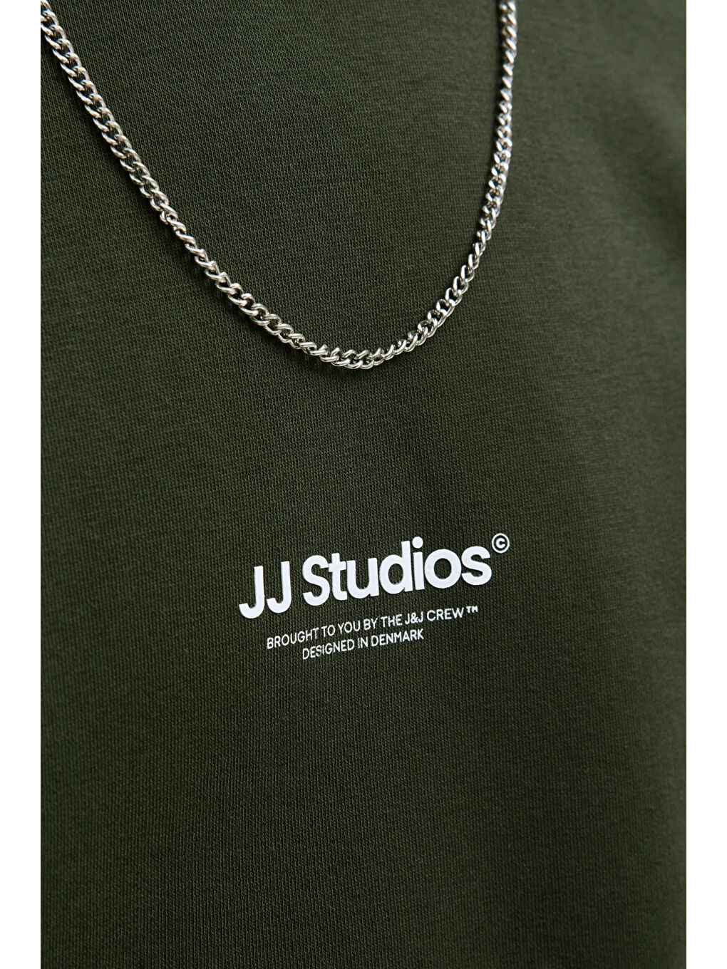 Yeşil Essentials Jjesoho Pamuklu Regular Fit Bisiklet Yaka Sweat 12278791-6