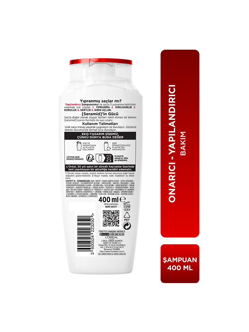 L'Oréal Paris Elseve Komple Onarıcı 5 Yapılandırıcı Bakım Şampuanı 400 ml-6