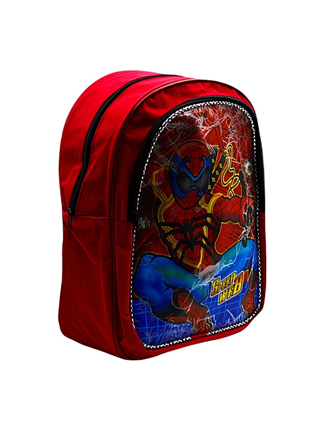 2 Bölmeli Spider Man Okul Sırt Çantası Ve Beslenme Çantası Kırmızı KOD:1309-3