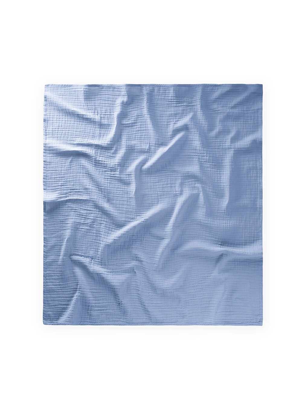 Düz Müslin Battaniye 90x100 Cm Açık Mavi-2