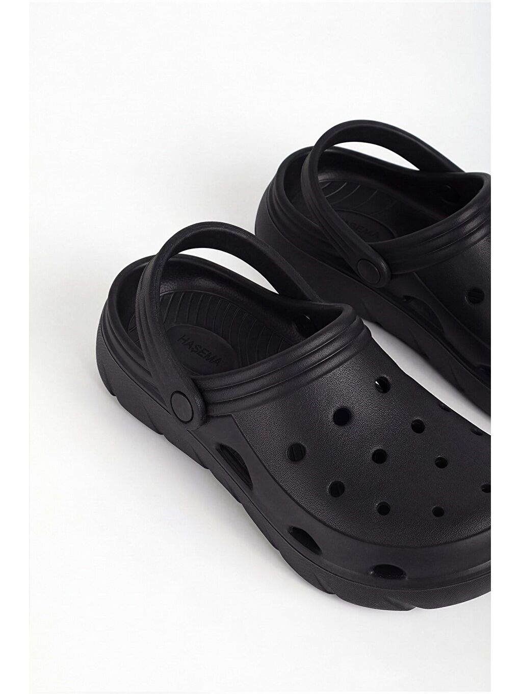 Kadın Kayış Detaylı Siyah Eva Sabo Terlik 23704-2