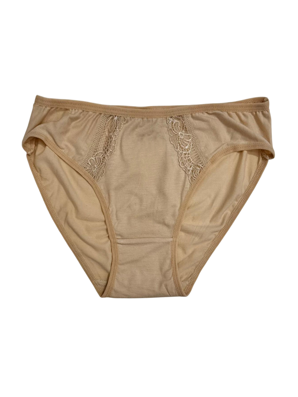 Bej Kadın 6 lı Pamuklu Modal Dantelli Külot Seti 2174-1
