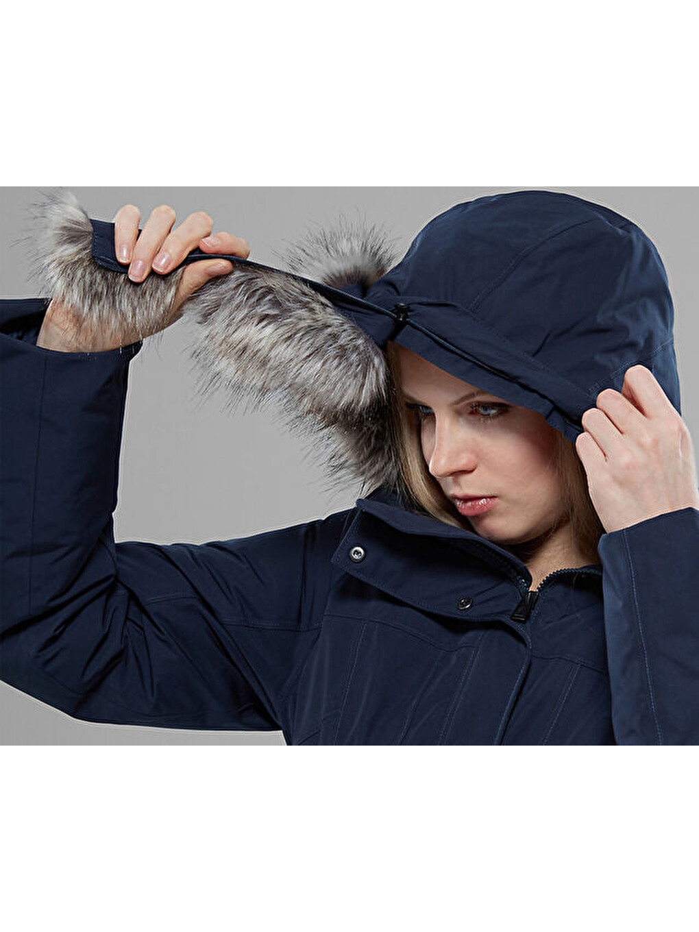 Lacivert Kadın Outdoor Montu T93bmyh2g W Brooklin Parka İi-2