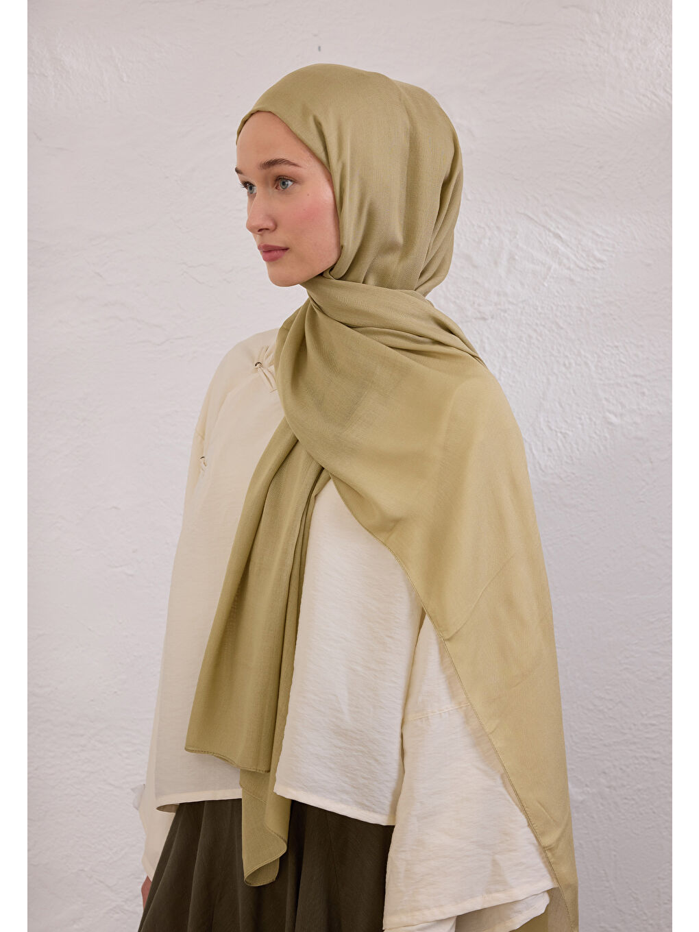 Yeşil SOFT VİSKON ŞAL BİBERİYE-1