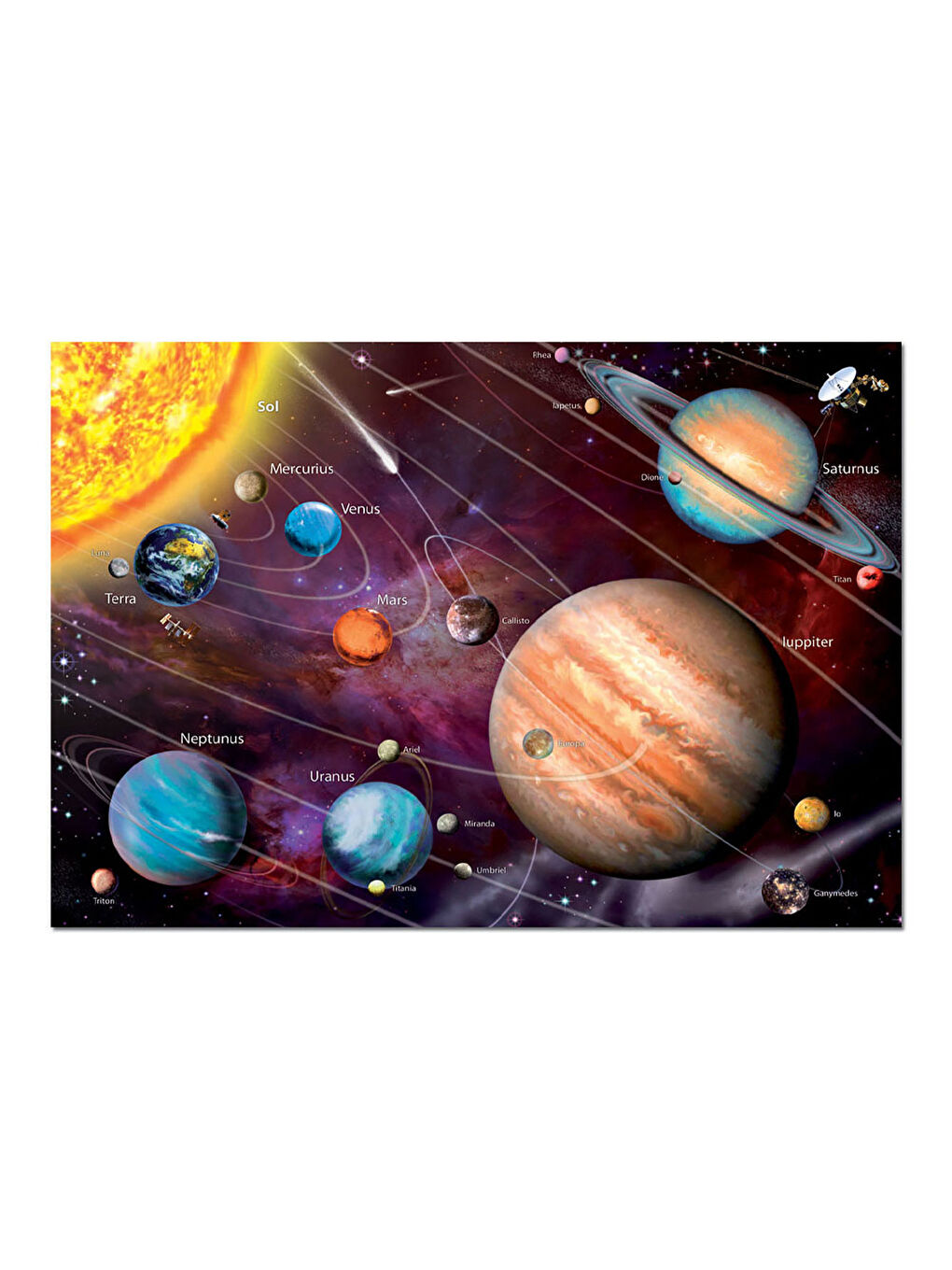 Puzzle 1000 Parça Solar System Neon 14461-1
