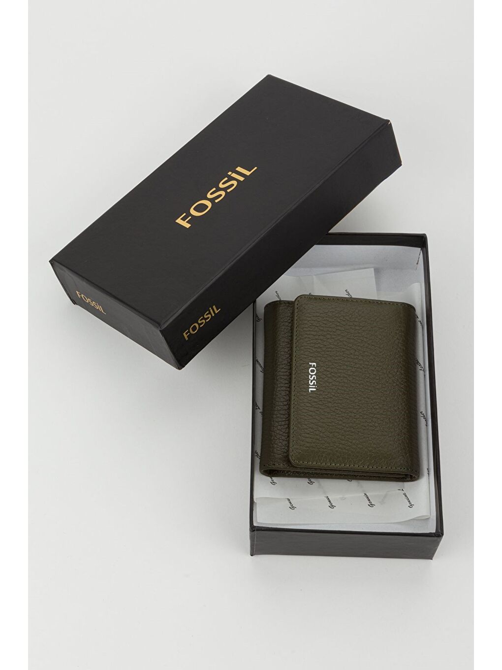 Yeşil Kutulu Hakiki Deri Buz Mavi Kadın El Portföyü Kartlık Cüzdan-5