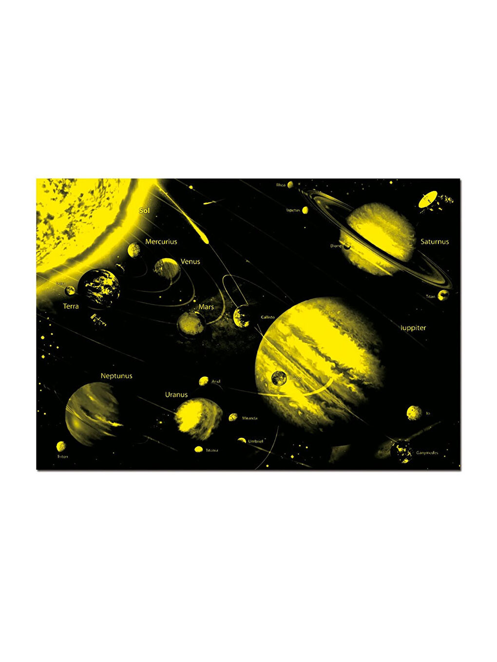 Puzzle 1000 Parça Solar System Neon 14461-2
