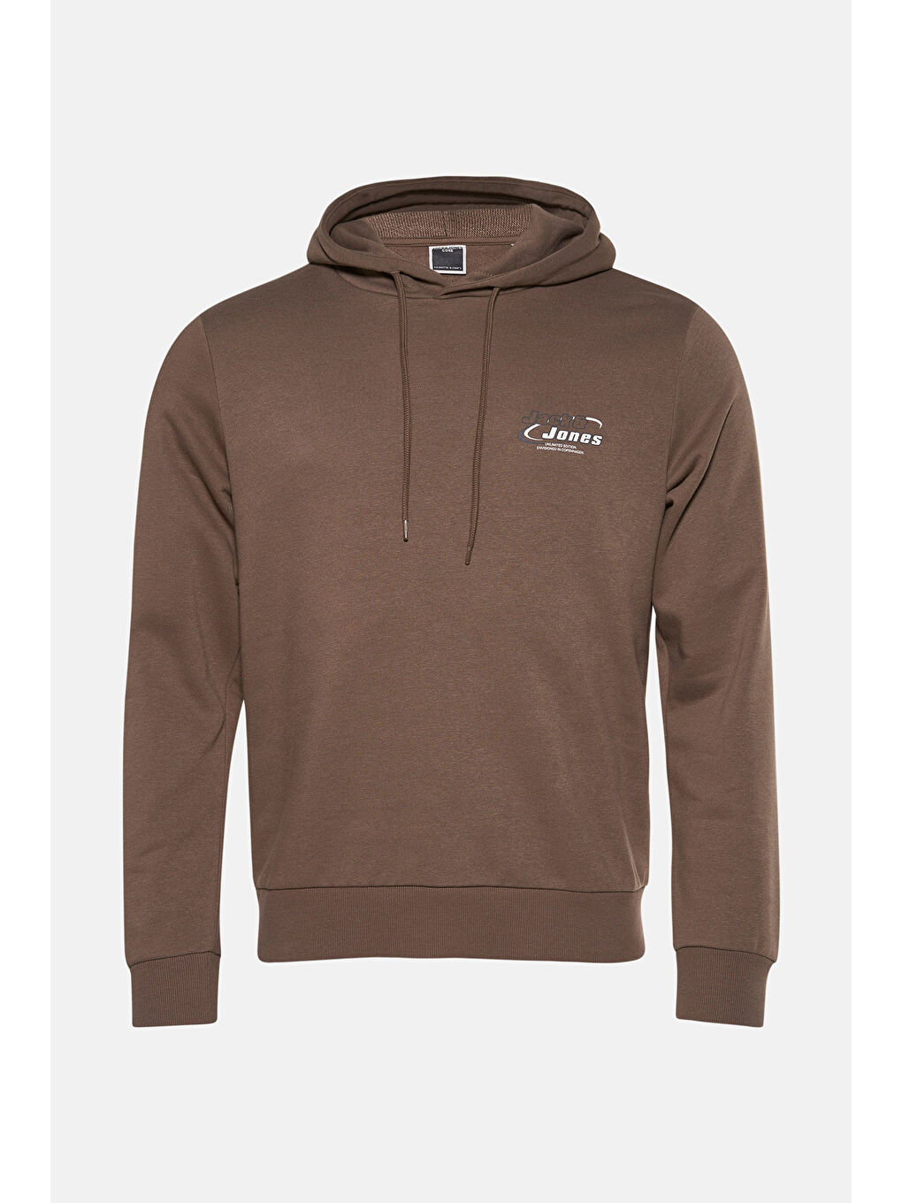 Kahverengi Core Jcoboost Pamuklu Regular Fit Logolu Kapüşonlu Sweat 12284472