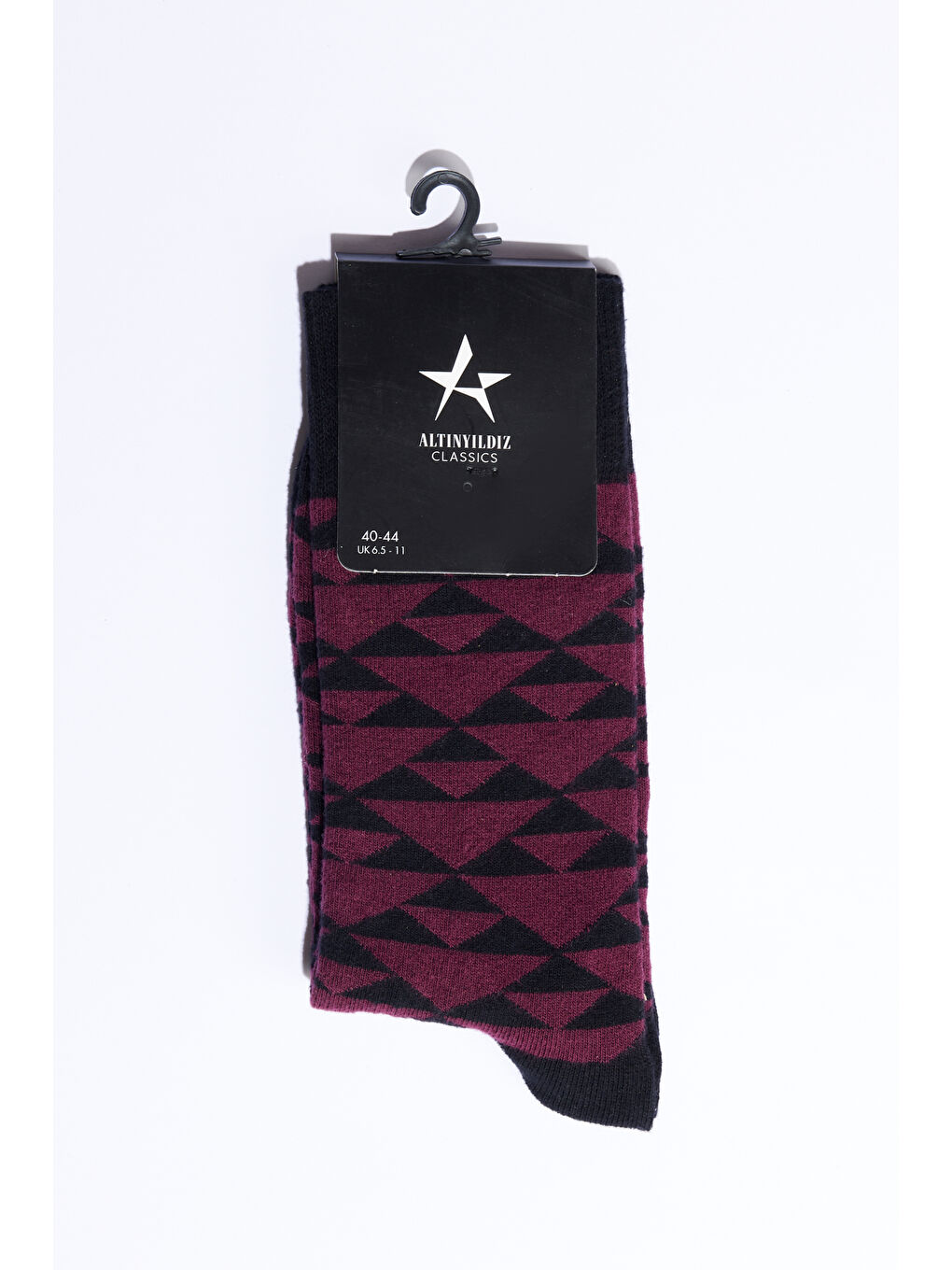 Erkek Gri-Antrasit Desenli Soket Çorap