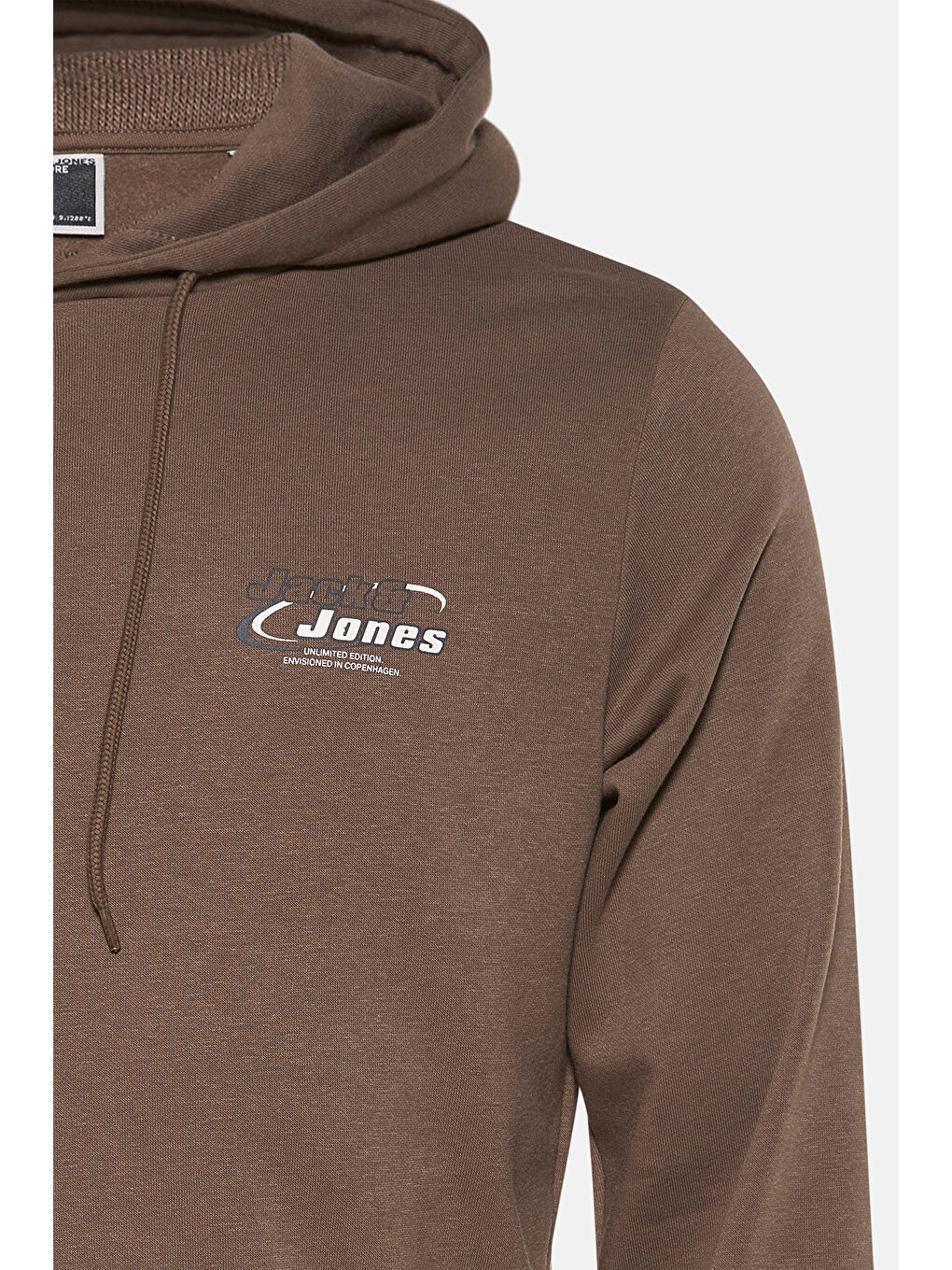 Kahverengi Core Jcoboost Pamuklu Regular Fit Logolu Kapüşonlu Sweat 12284472-2