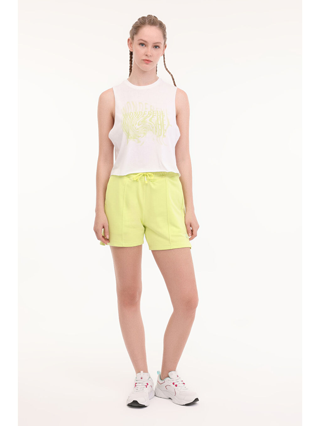 WL BRONA 10F220 5FX Beyaz Kadın Atlet-2