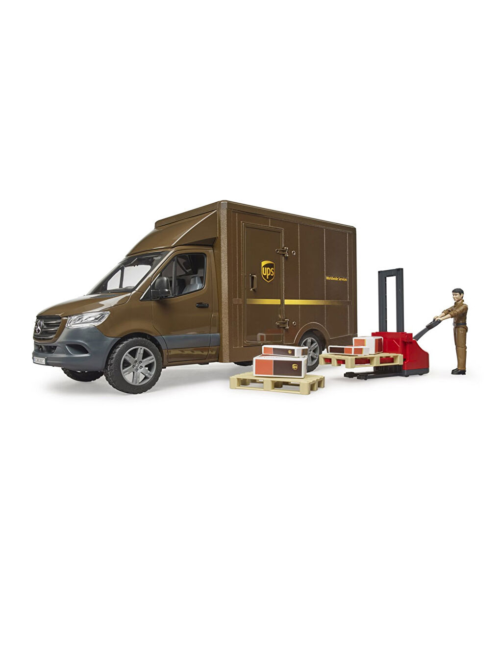 Bruder Mercedes Benz Sprinter Ups Kargo Aracı Transpalet BR02678