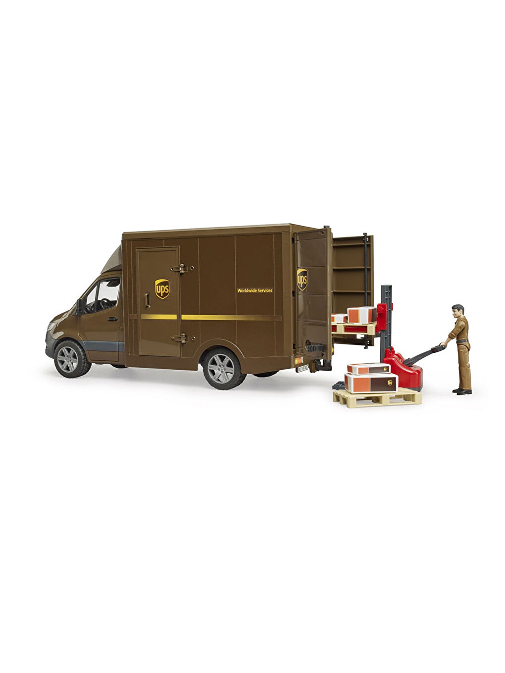 Bruder Mercedes Benz Sprinter Ups Kargo Aracı Transpalet BR02678 - 2