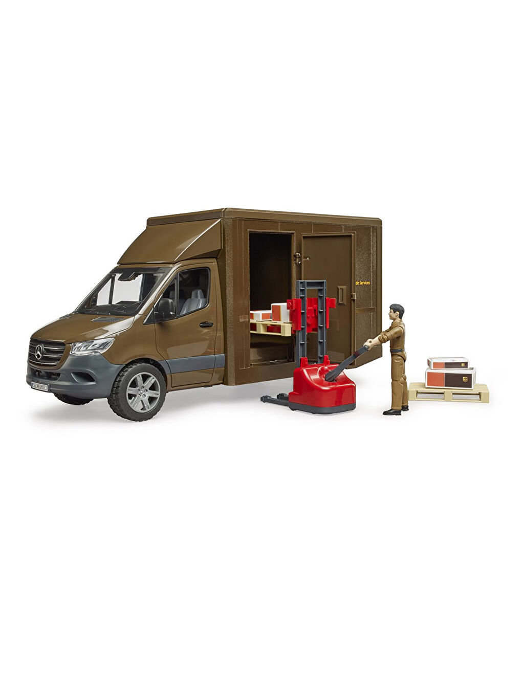 Bruder Mercedes Benz Sprinter Ups Kargo Aracı Transpalet BR02678 - 4