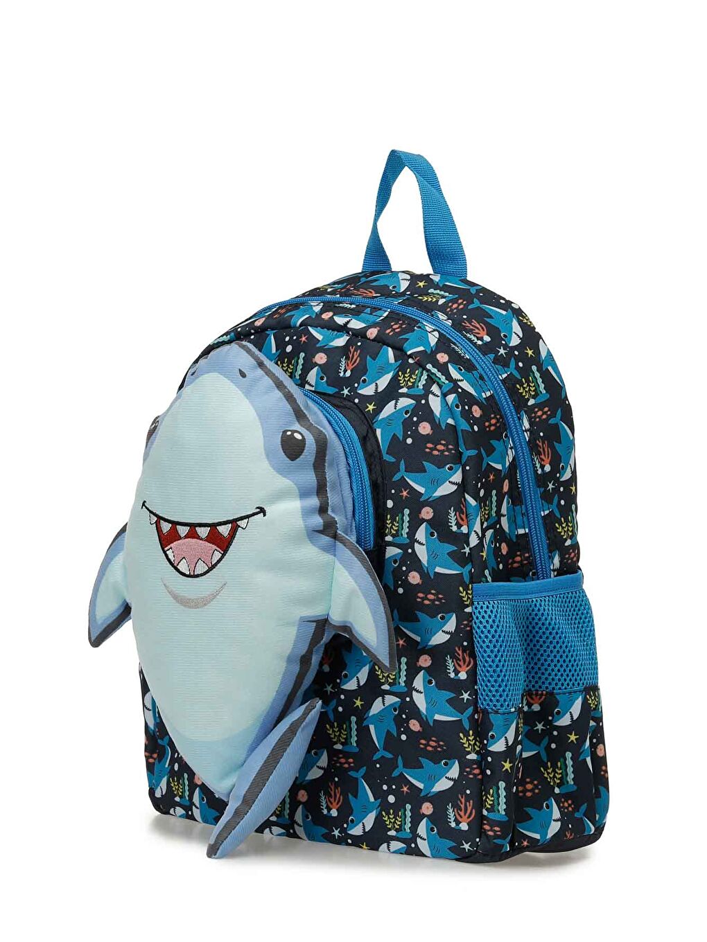 BTS SHARK BPCK 5PR Mavi Erkek Çocuk Sırt Çantası-1