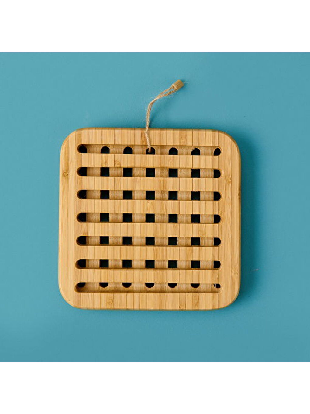 Bambu Kare Nihale - Açık Kahverengi - 17 cm