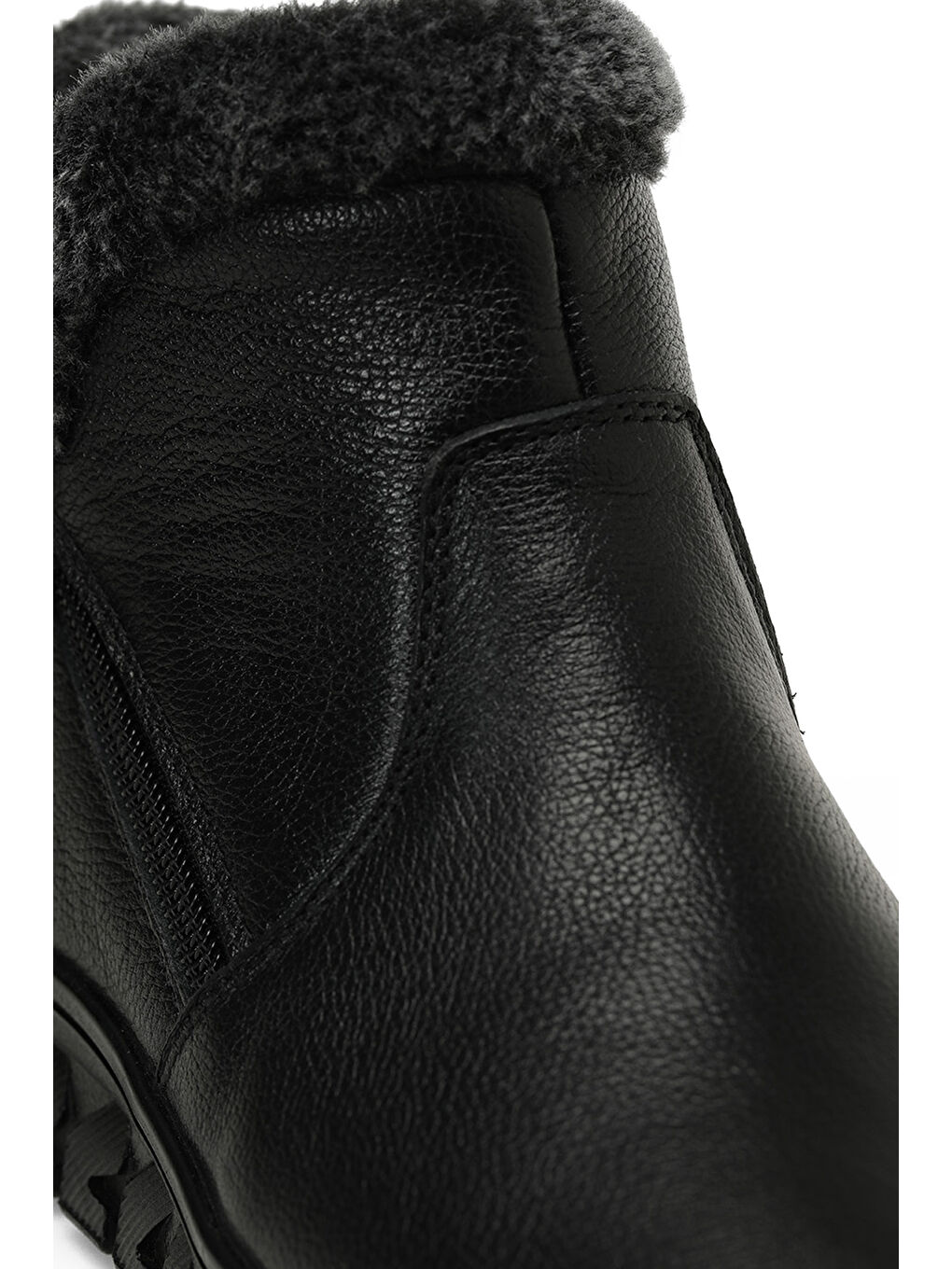 105322.Z5PR Siyah Kadın Düz Bot-6