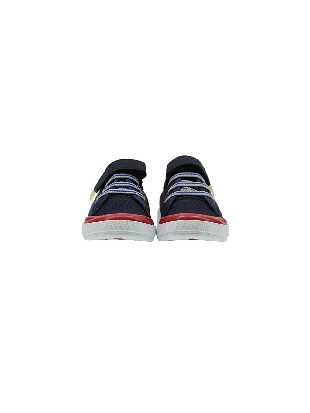 Erkek Çocuk Bloklu Cırt Cırtlı Bağcıklı Lacivert Sneaker-1