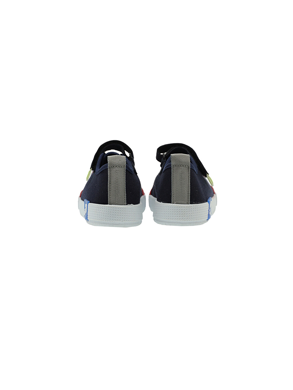 Erkek Çocuk Bloklu Cırt Cırtlı Bağcıklı Lacivert Sneaker-2