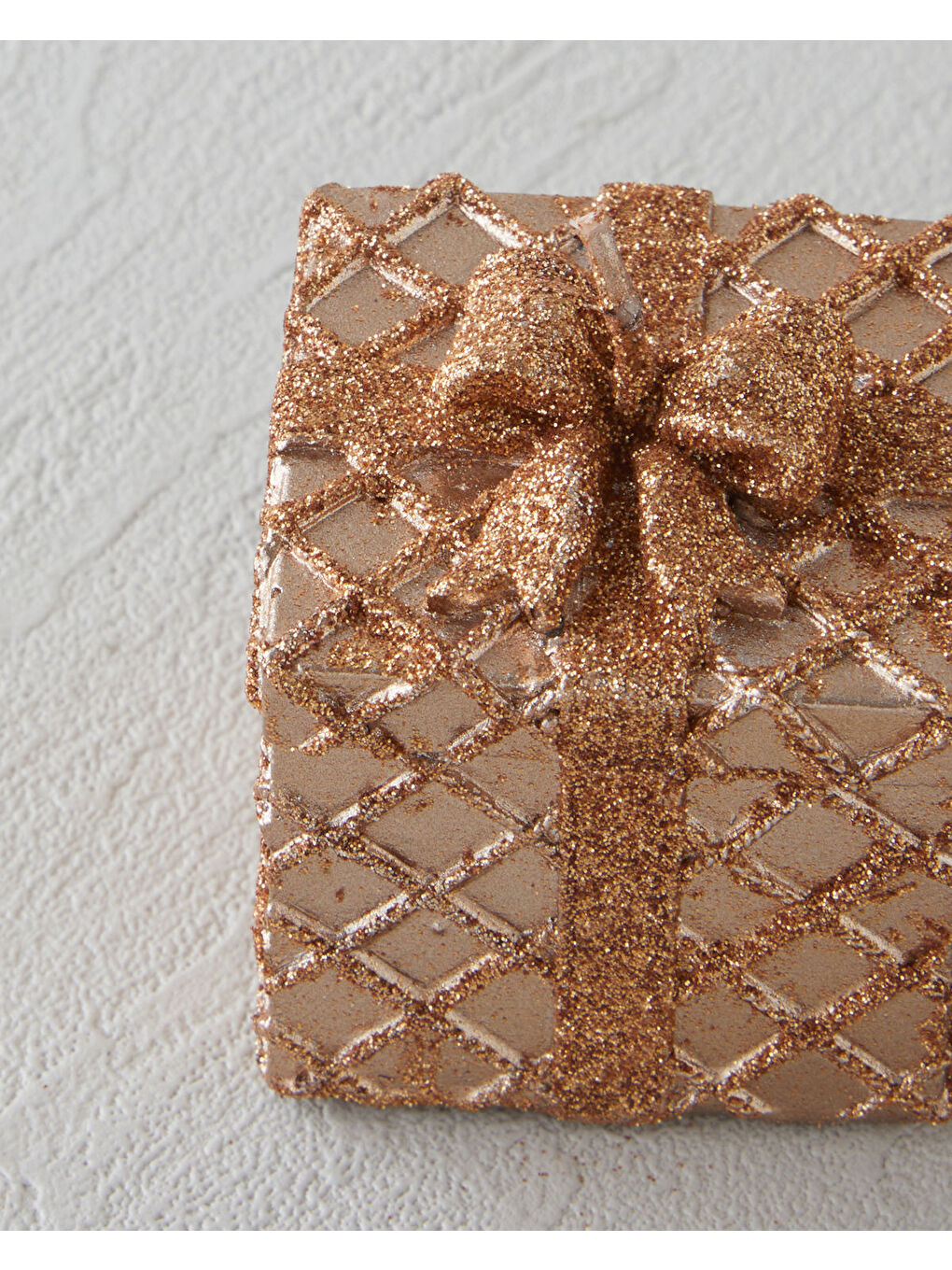 Turuncu Giftbox Mum 6 cm Bakır-2