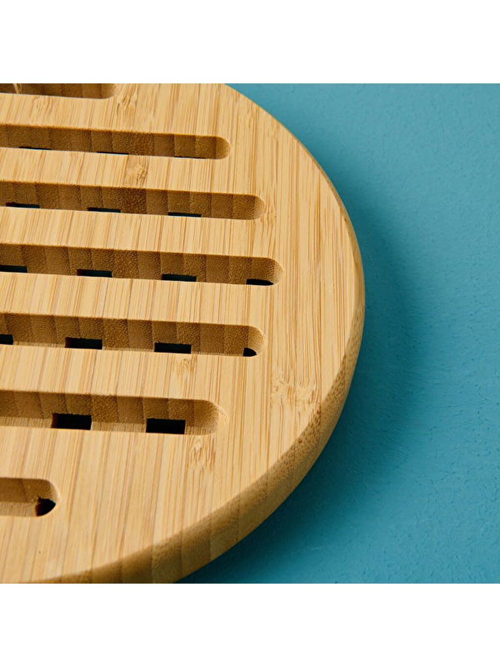 Bambu Yuvarlak Nihale - Açık Kahverengi - 17 cm-1