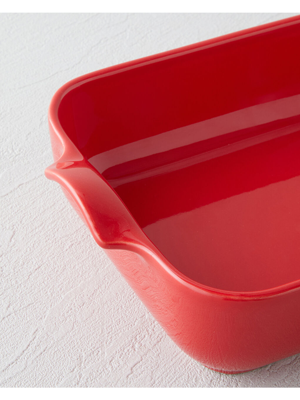 Seramik Dikdörtgen Fırın Kabı 32 cm Kırmızı-2