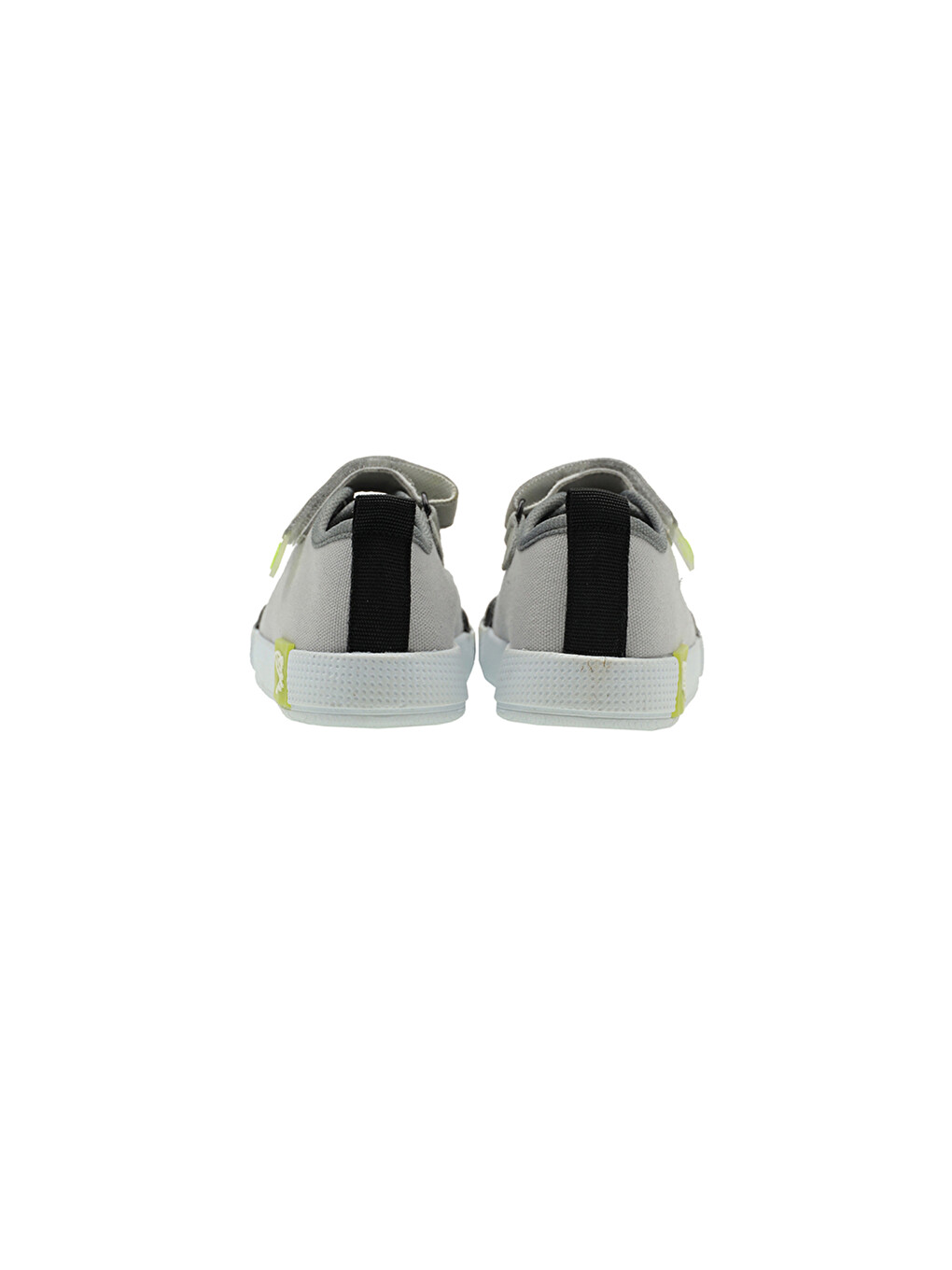 Erkek Çocuk Renk Bloklu Cırt Cırtlı Bağcıklı Gri Sneaker-2