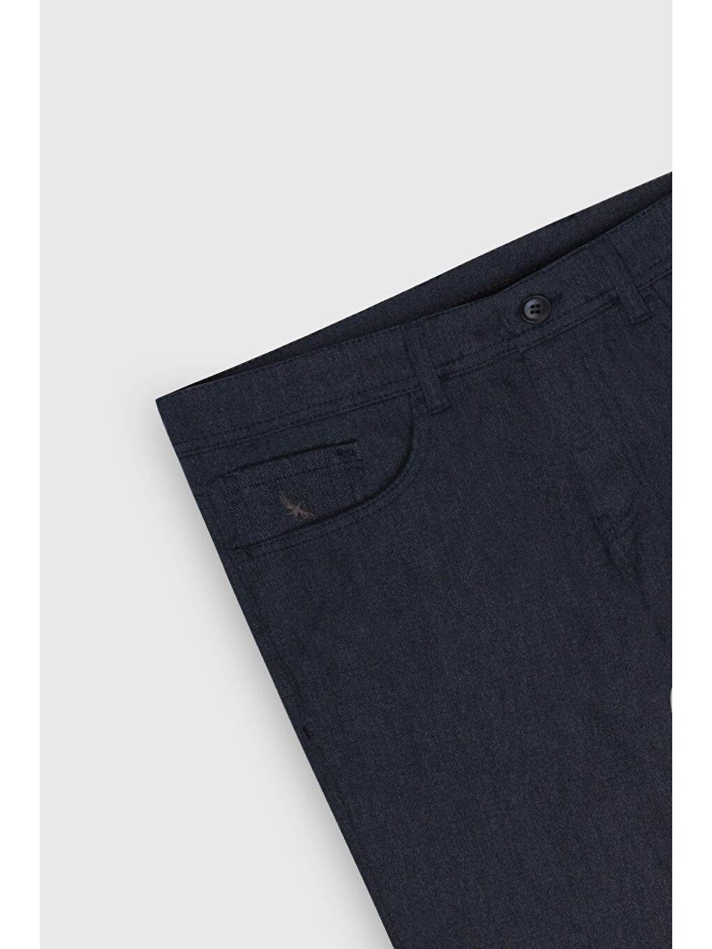 Erkek Siyah Pamuklu Slim Fit Dar Kesim 5 Cep Armürlü Esnek Casual Pantolon-3