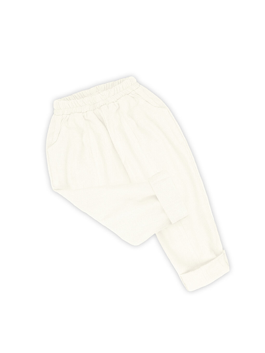 Carrot Pantolon Ekru Keten-2