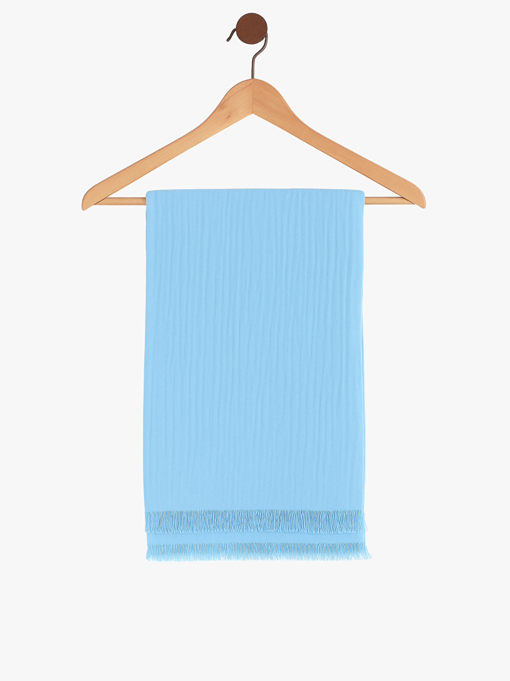 Mavi Pamuklu Müslin Bebek Battaniyesi 100x120 Cm