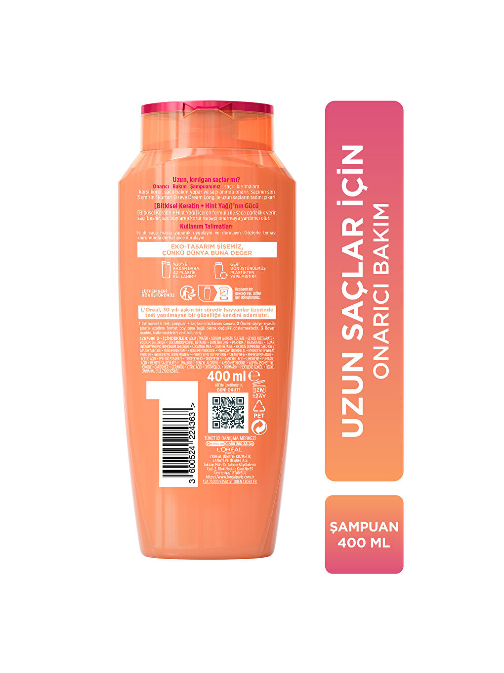 Elseve Dream Long Onarıcı Bakım Şampuanı 400 ml-7