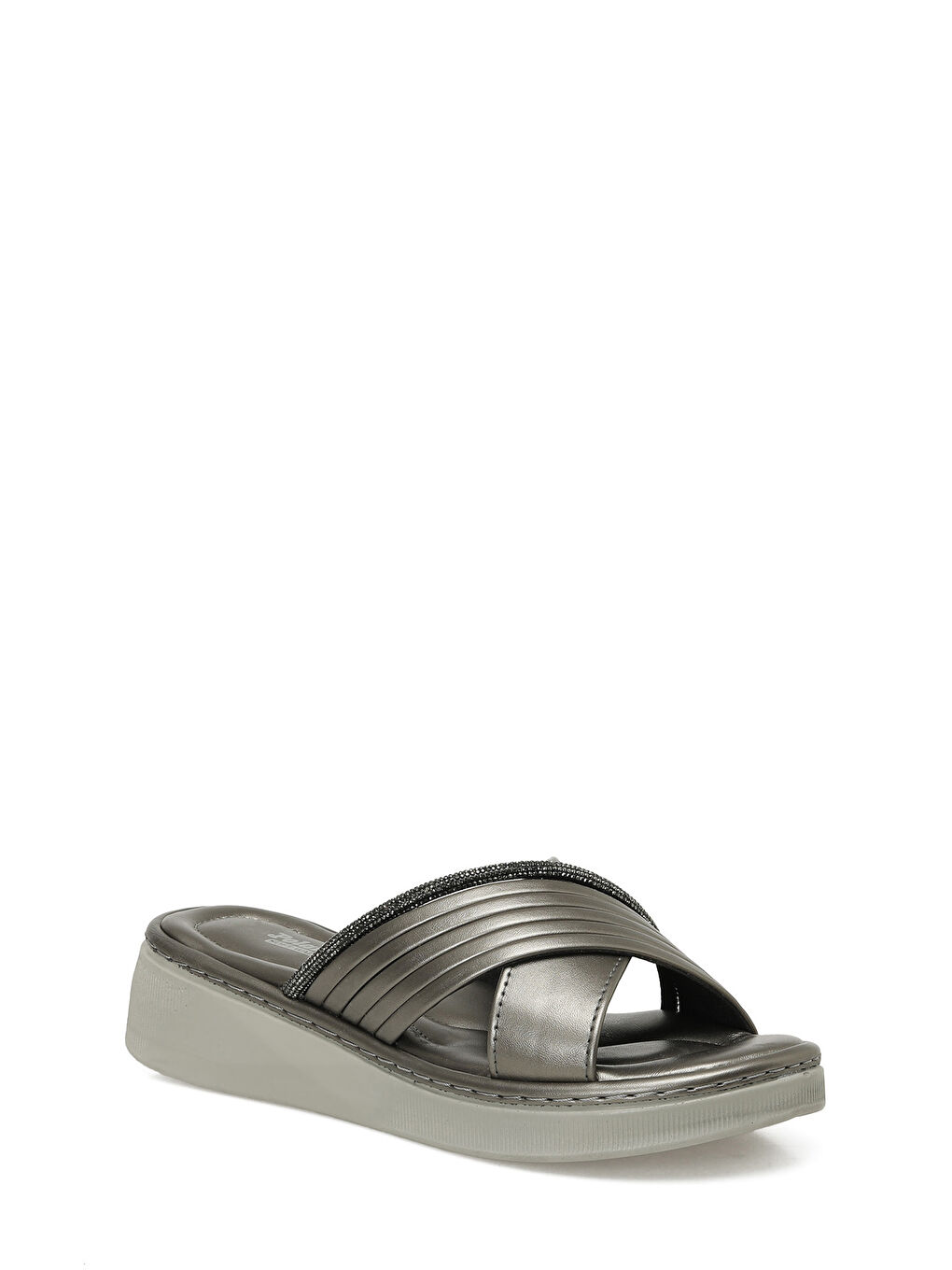Gri 325622.Z 5FX Platin Kadın Terlik-1