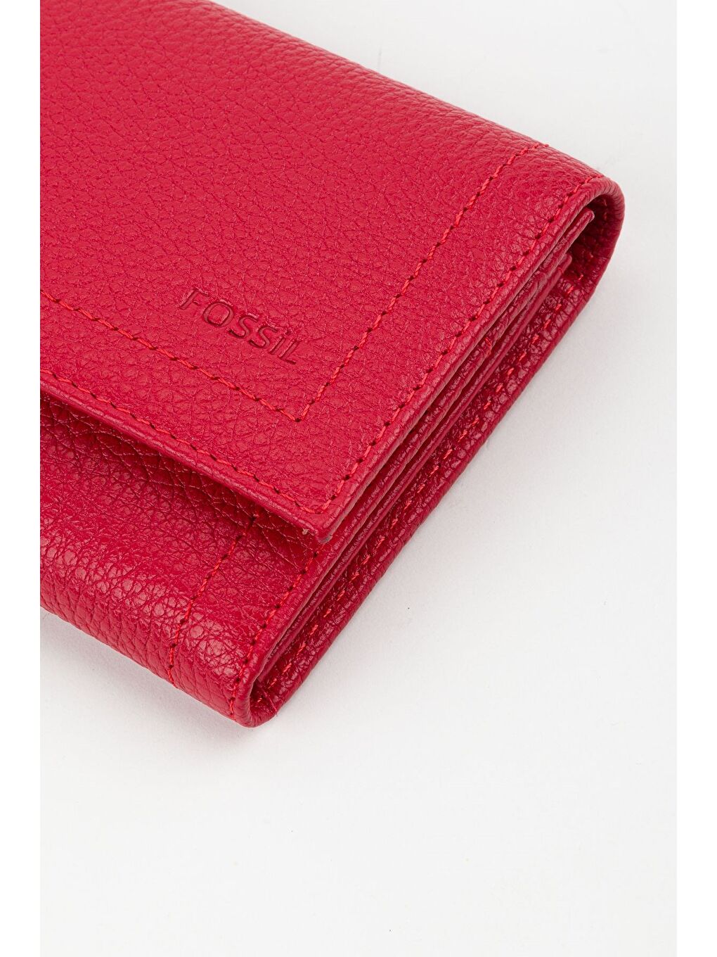 Kırmızı Kutulu Hakiki Deri Buz Mavi Kadın El Portföyü Uzun Cüzdan-3