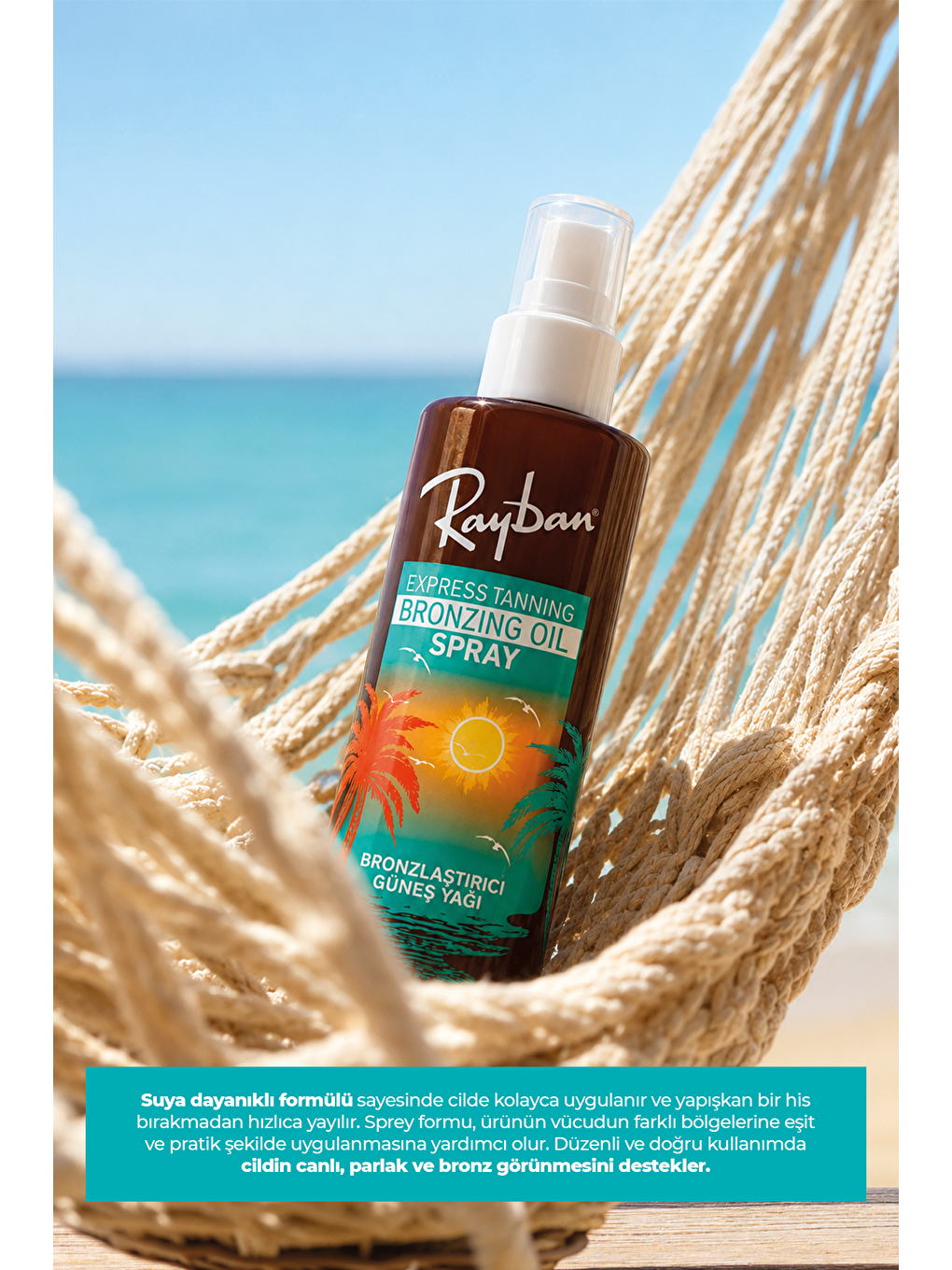 Rayban Express Tanning Bronzing Oil Spray | Bronzlaştırıcı Güneş Yağı Spreyi 150 Ml-1