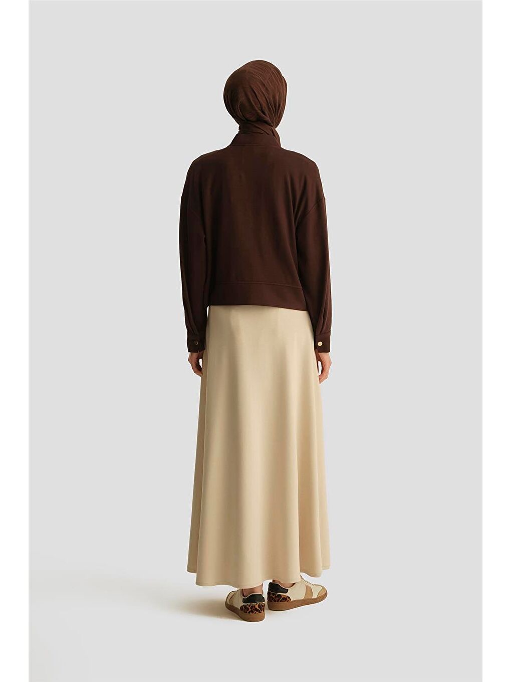 Hakim Yaka Modal Ceket 25Yd4233-1 Kahverengi-4