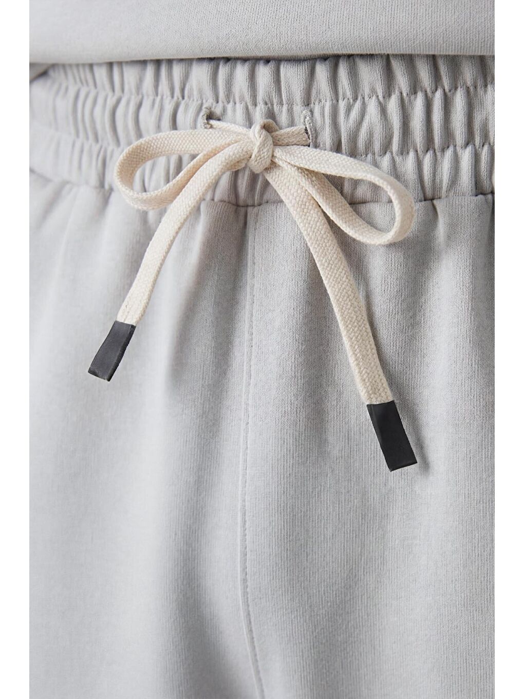 Bej Taş Oversize Fit Basic Erkek Şort Takım - 85292-4