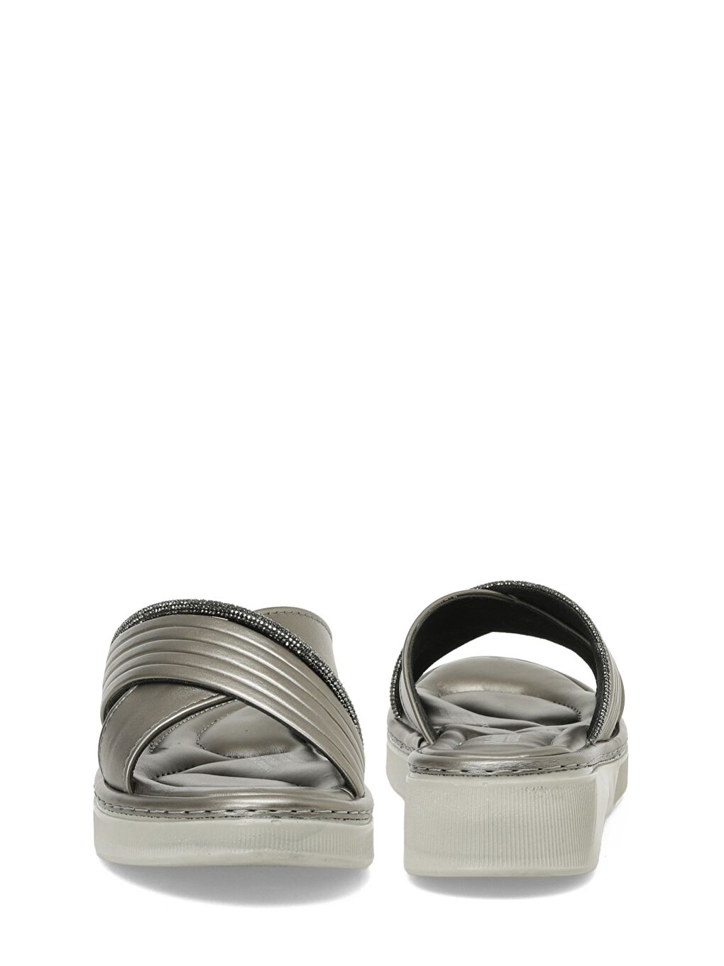 Gri 325622.Z 5FX Platin Kadın Terlik-4