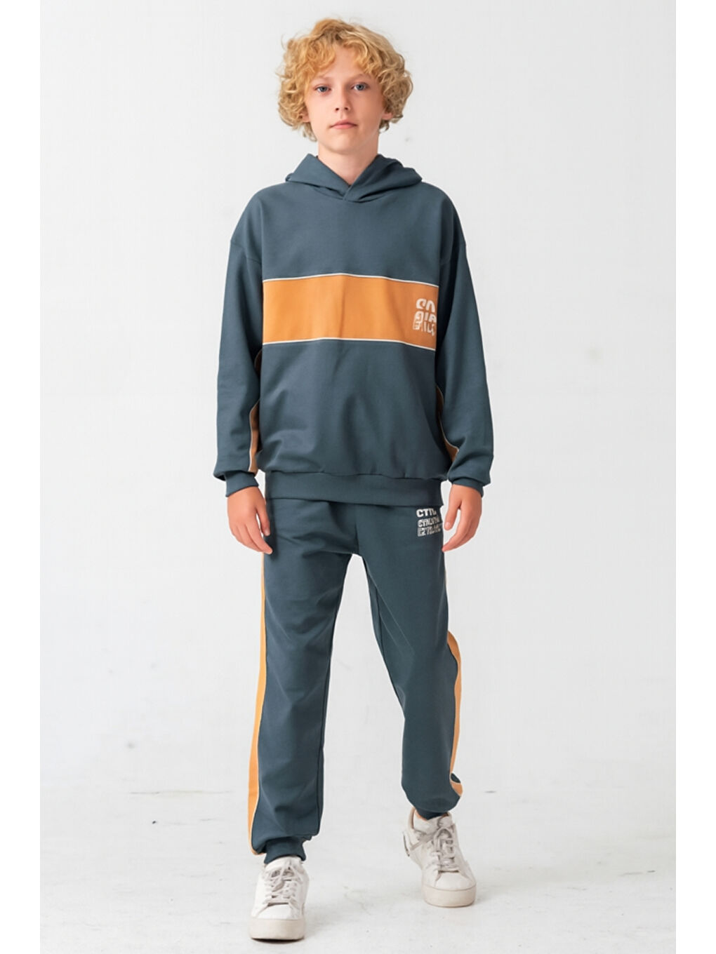 Mavi Erkek Çocuk Soul Fater Baskılı Alt Üst Eşofman Takımı Ak7882