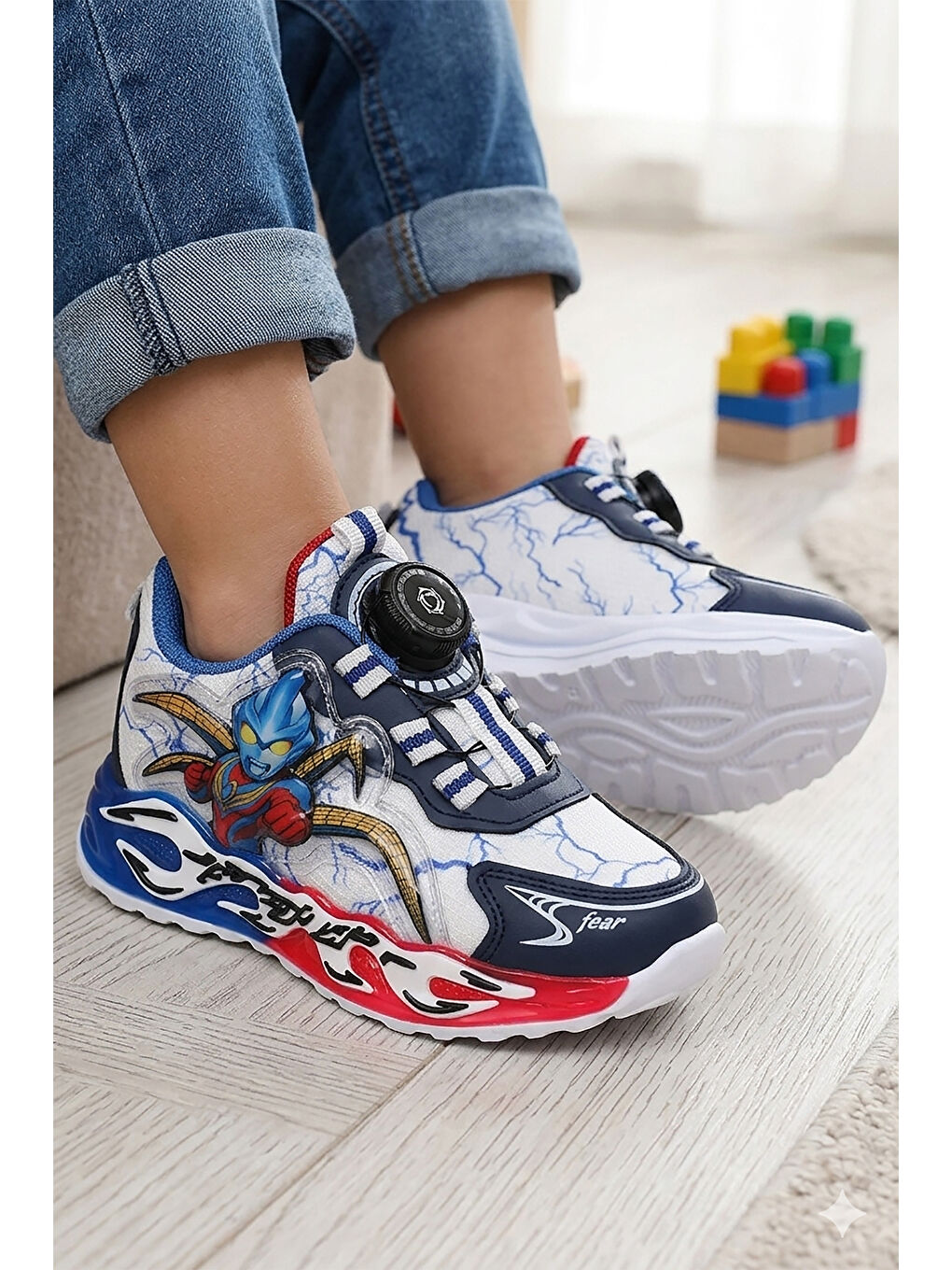 Lacivert Gerra Hafif Taban Bağcık Mekanizmalı Erkek Çocuk Spor Ayakkabı-2