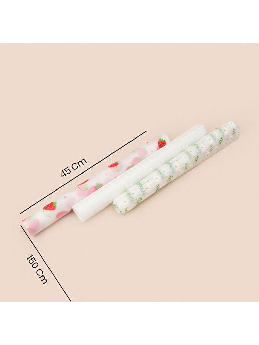 Karışık Pıtırcıklı Raf Örtüsü - Asorti - 45x150 cm-4