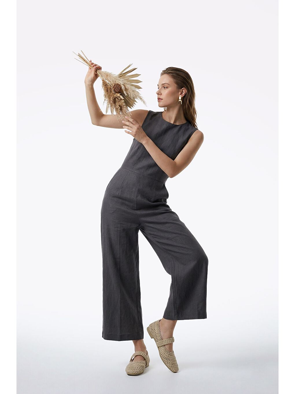 Bej Kadın YENİ BEJ Örgülü Mary Jane Babet-2