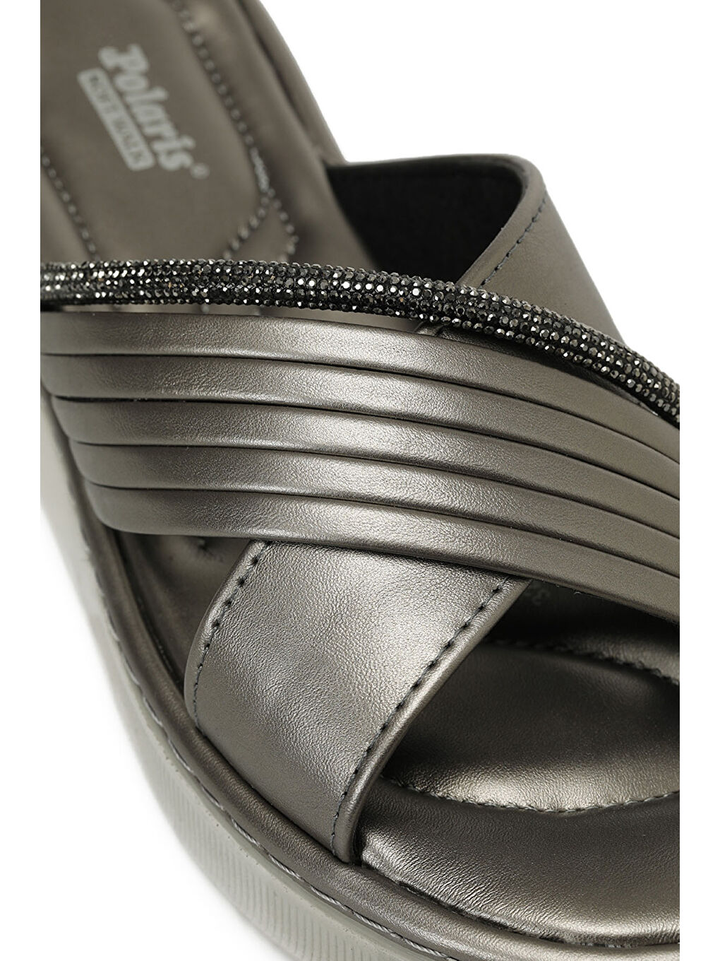 Gri 325622.Z 5FX Platin Kadın Terlik-6