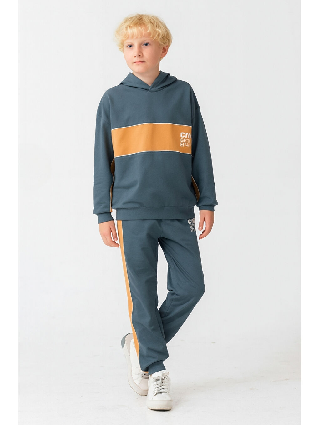 Mavi Erkek Çocuk Soul Fater Baskılı Alt Üst Eşofman Takımı Ak7882-1